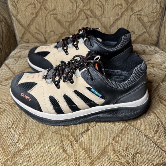 Other - Gravity Defyer Mens 10.5 Versoshock Leather Waterproof Tan Org Blk Rocker Toner